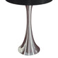 Lenuxe 24-Inch Contemporary Metal Table Lamp Set in Polished Nickel