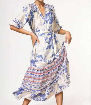 Emily Lovelock - Adela Batik Print Midi Dress