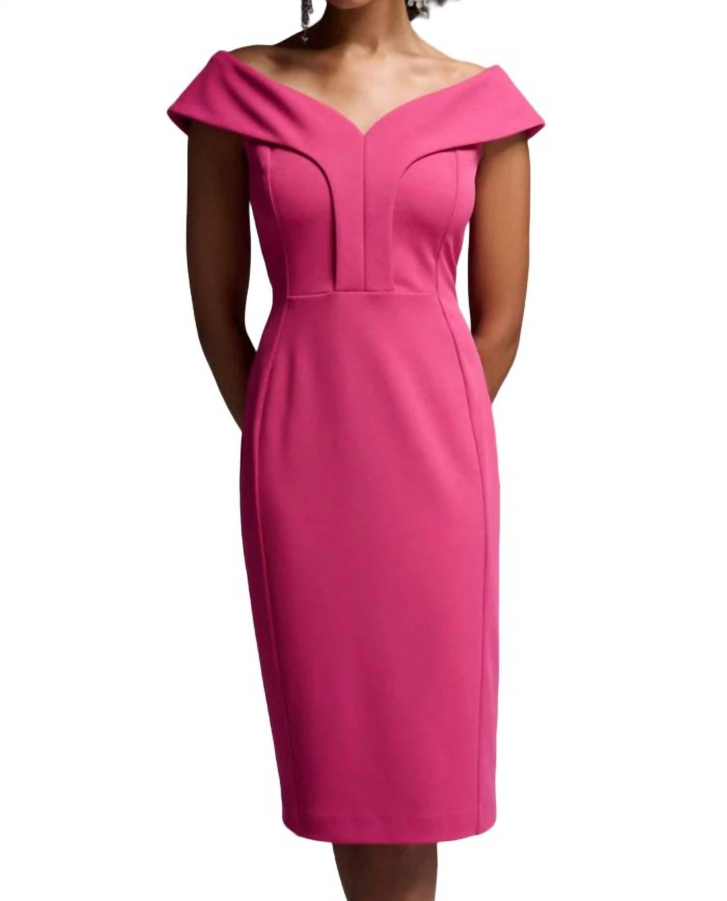 Joseph Ribkoff - Off-Shoulder Shift Dress