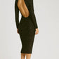 Mac Duggal - Sequin Open Back Midi Dress
