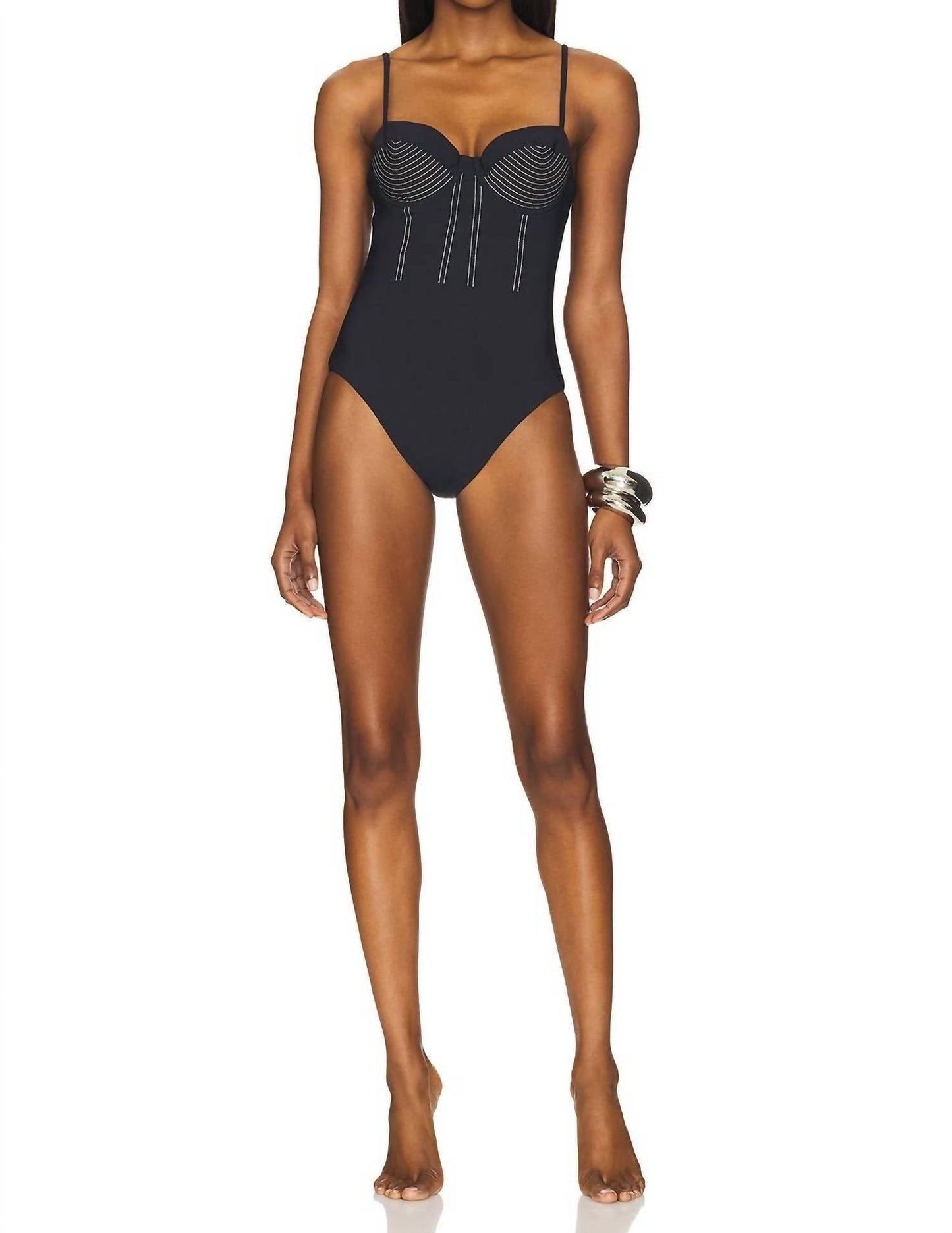 Jonathan Simkhai - Beatrix Bustier One Piece Swimsuit