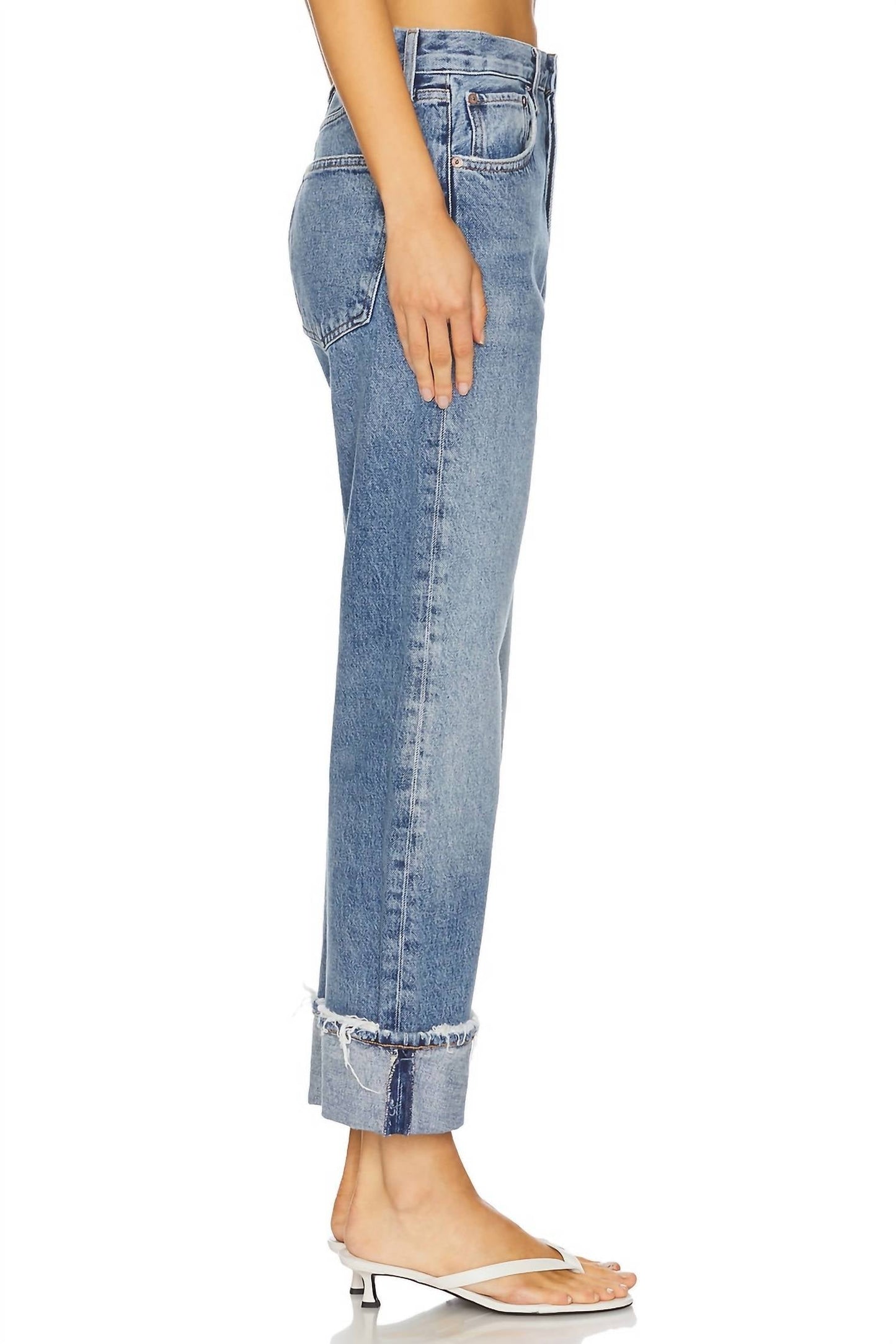 Agolde - Fran Low Slung Easy Straight Jeans