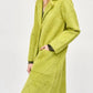 Joseph Ribkoff - Quilted Fuzzy Knit Long Sleeve Coat