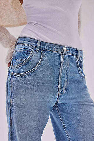 Free People - Inal Countdown Cuffed Low-rise Jeans