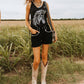 All Us - Metal Trim Western Graphic Tank Top