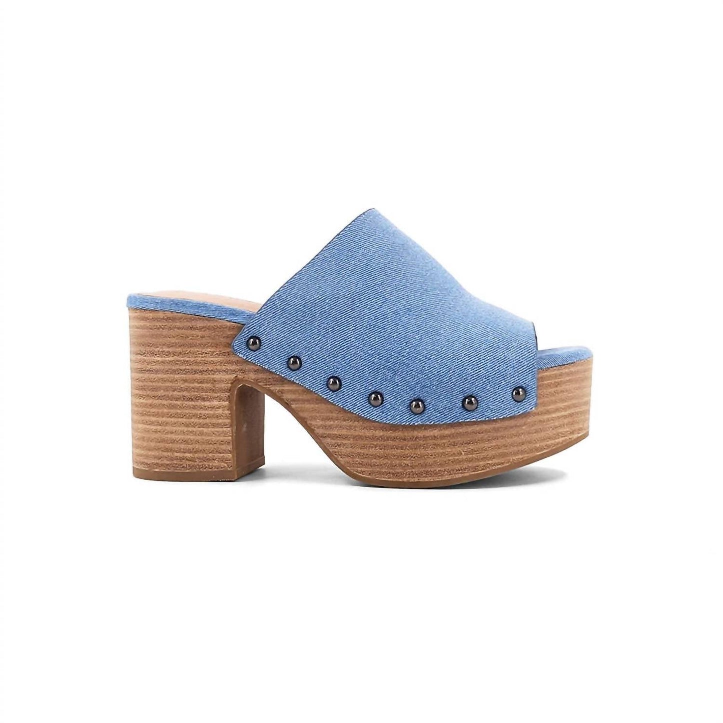 Shu Shop - Gina Studded Platform Block Heel Clogs
