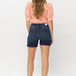 Judy Blue - Mid Length Cut Off Jean Shorts