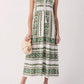 Elan - Embroidered Tiered Maxi Dress