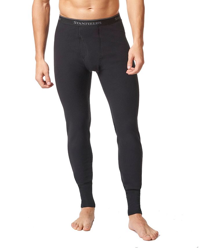 Stanfield's Men's Micro Fleece Thermal Long Johns Underwear Black Size Small