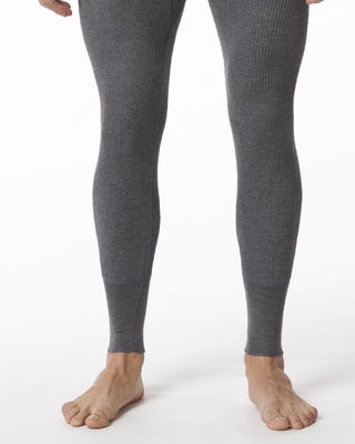 Stanfield's Men's Waffle Knit Thermal Long T-Shirt Gray Size X-Large