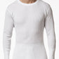 Stanfield's Men's Waffle Knit Thermal Long Sleeve Shirt White Size Large