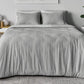 BedGear Performance Duvet Set, King - Grey/Racetrack