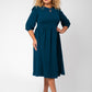 Leota Women's Iman Dress Blue Size 2X
