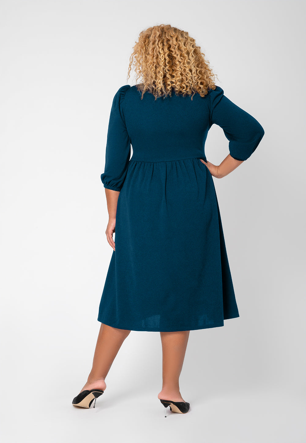Leota Women's Iman Dress Blue Size 2X