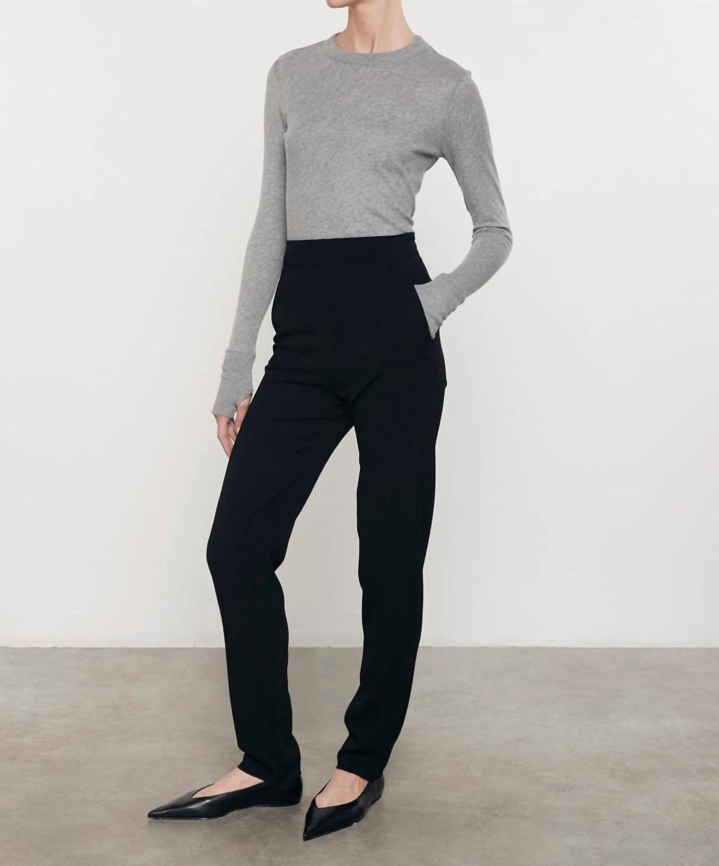 Enza Costa - Women's Easy Cuffed Crew Top