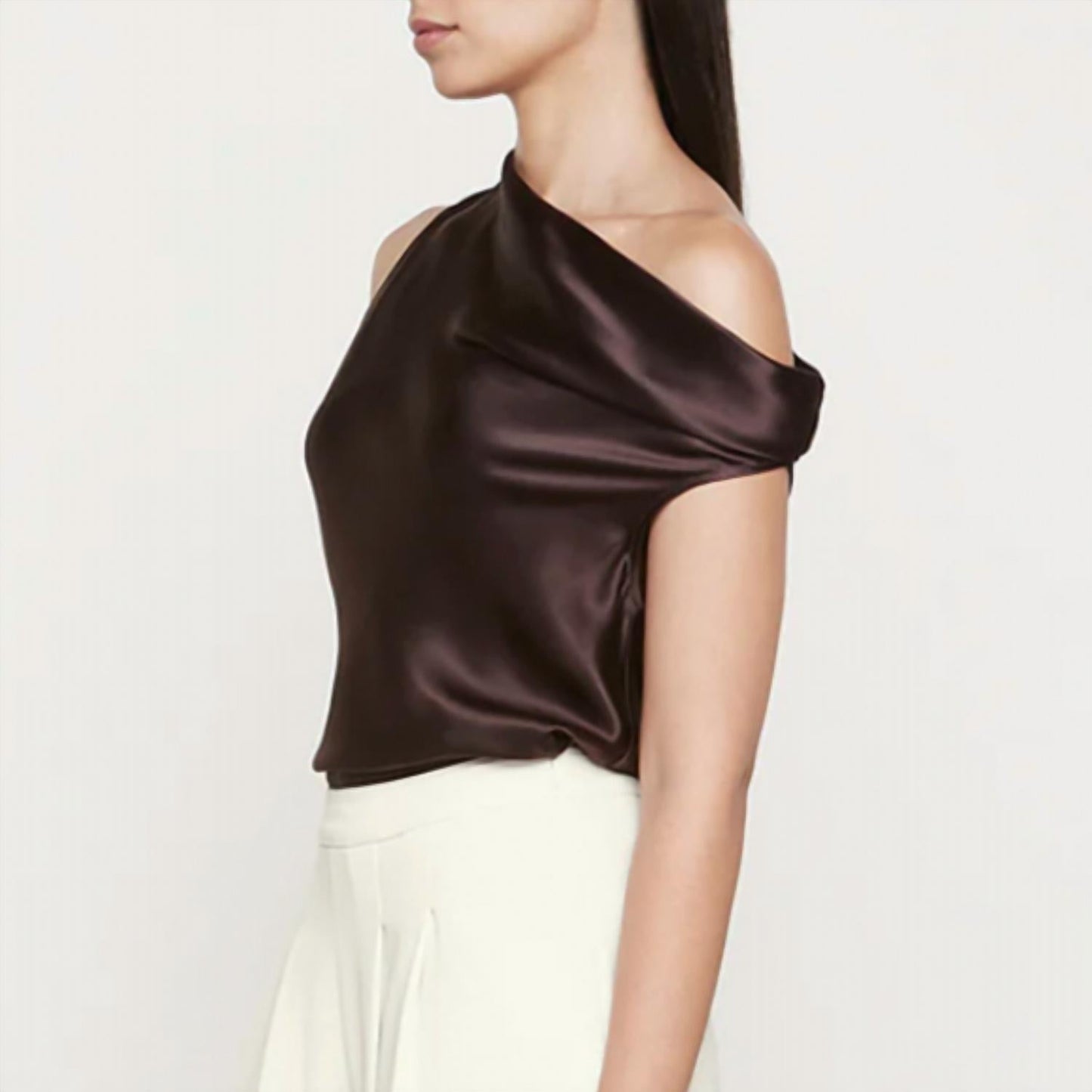 Enza Costa - Bias Asymmetric Silk Blouse