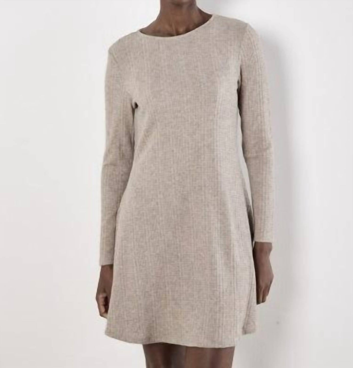 Apricot - Waffle Stripe Soft Touch Dress