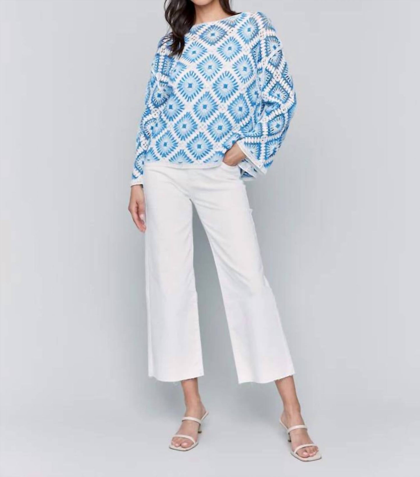 Charlie B - Cotton Blend Crochet Top