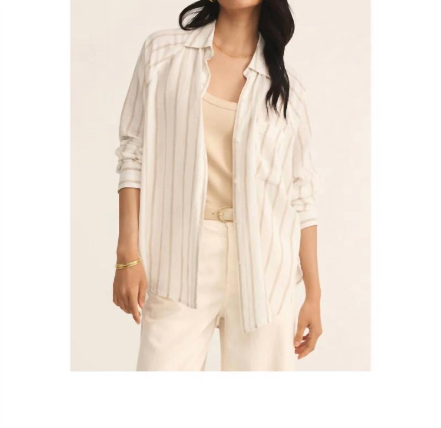 Z Supply - The Perfect Linen Long Sleeve Top