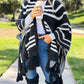 Amoli - Western Textured Pattern With Chunky Tassel Cardigan