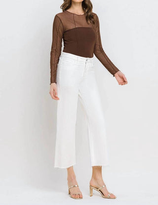 Vervet By Flying Monkey - High Rise Crop Wide Leg Jeans