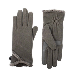 Isotoner - Women's Smartdri Fleece Gloves With Overlap Wrist