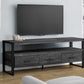 TV Stand, Console, Media Entertainment Center with Storage Drawers - Black