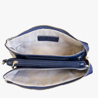 Jen & Co. - Women's Nylon Puffer Quilted 3 Compartment Convertible Wristlet