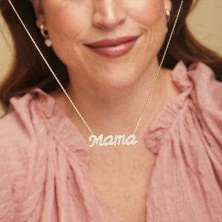 Allyanna Gifts - Women's Cubic Zirconia "mama" Necklace