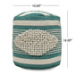 Diamond Handcrafted Cylindrical Pouf