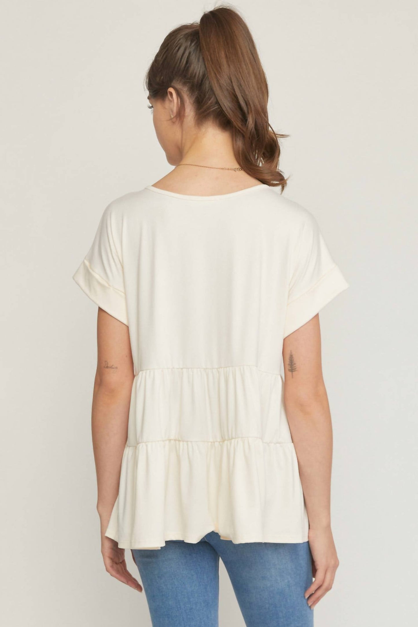 Entro - Short Sleeve Tiered Tunic