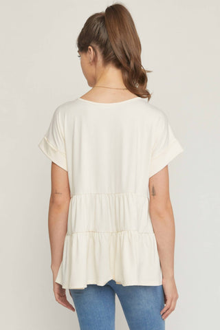 Entro - Short Sleeve Tiered Tunic