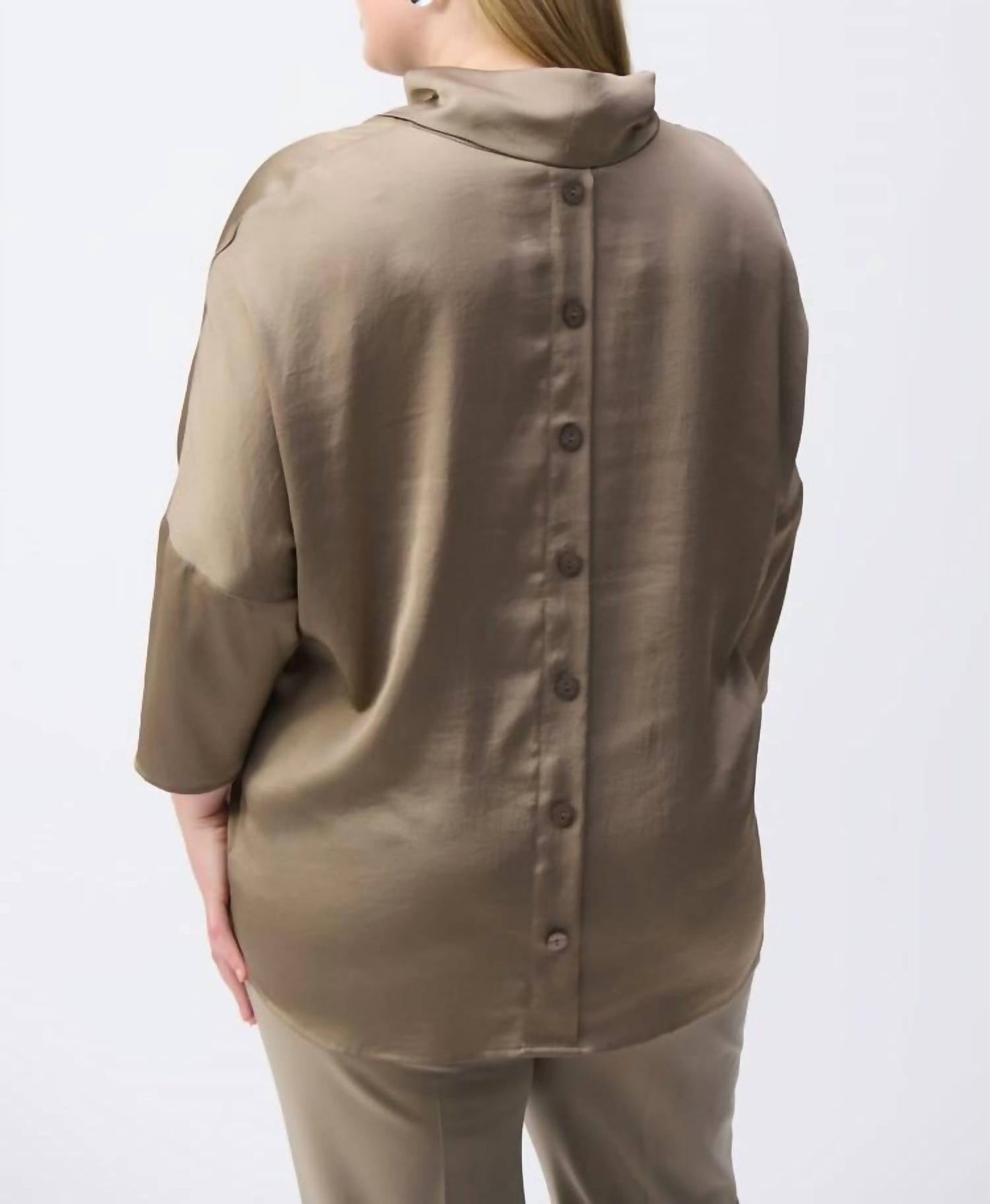 Joseph Ribkoff - Satin Cowl Collar Top