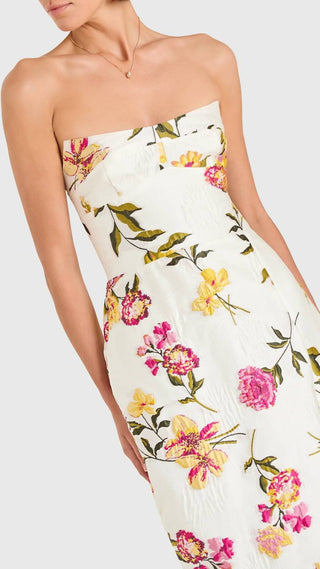 Amanda Uprichard - Ivy Strapless Midi Dress