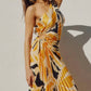 Dress Forum - Malibu Asymmetrical Pleated Maxi Dress
