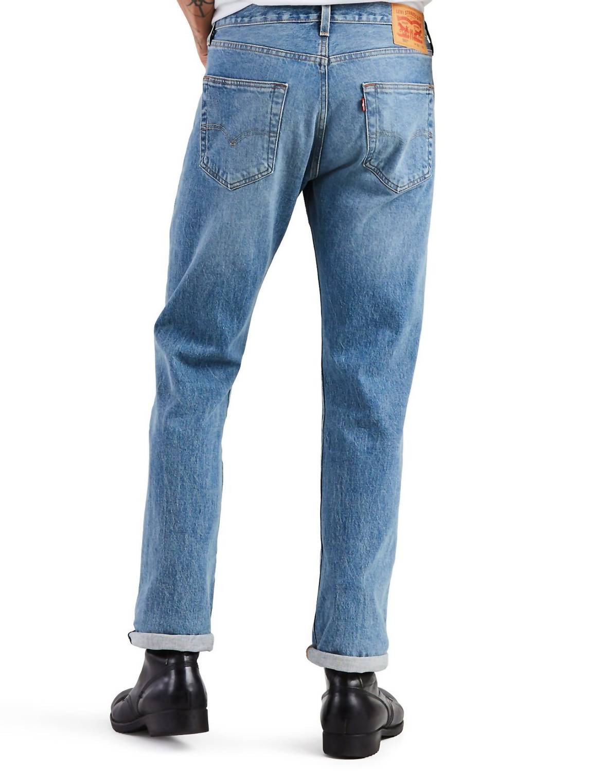 Levi'S - 501 Stretch Button Fly Original-fit Straight-leg The Ben Jean