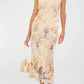 Camilla - Camilla V-neck Jacquard Slip Midi Dress
