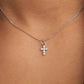 Brenda Grands - Women's Silver Shiny Cross Necklace