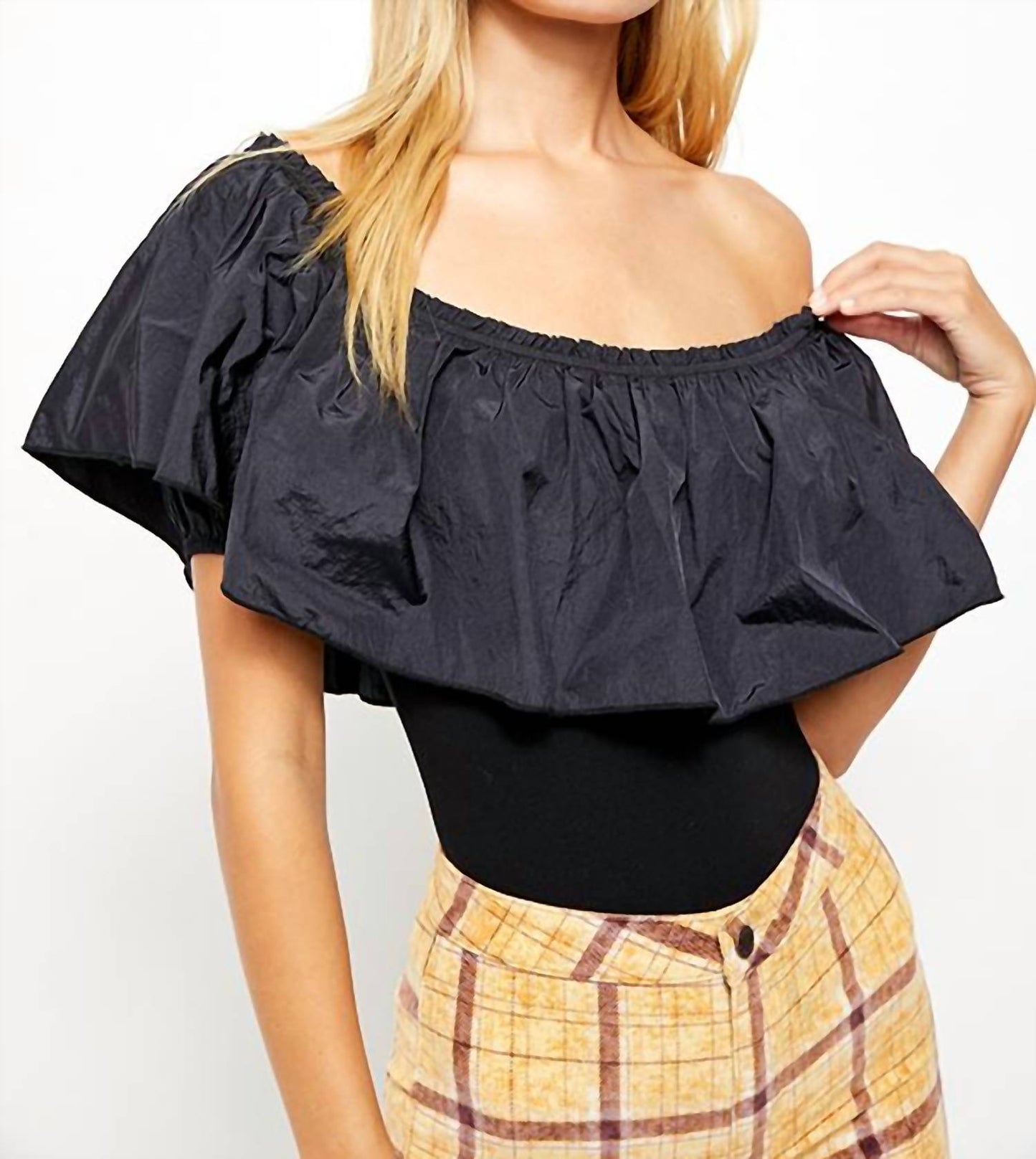 Free People - Poof Goes My Heart Ruffle Bodysuit