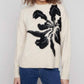 Charlie B - Floral Jacquard Crew Neck Sweater