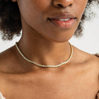 Brenda Grands - Women's Diamond Tennis Necklace