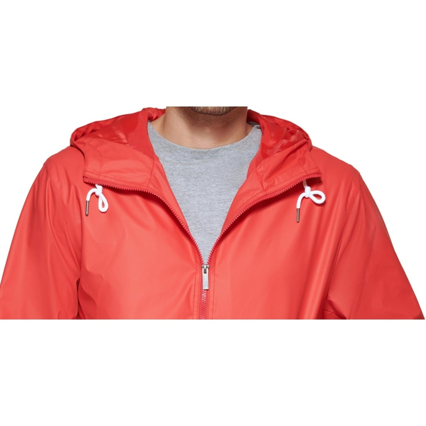 Club Room - Rubberized Rain Hoodie/windbreaker Jacket