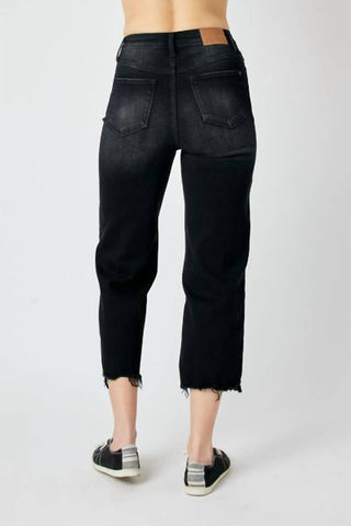 Judy Blue - High Rise Cropped Wide Leg Jean - PLUS