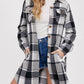 Bluivy - Women's Flannel Plaid Longline Shacket