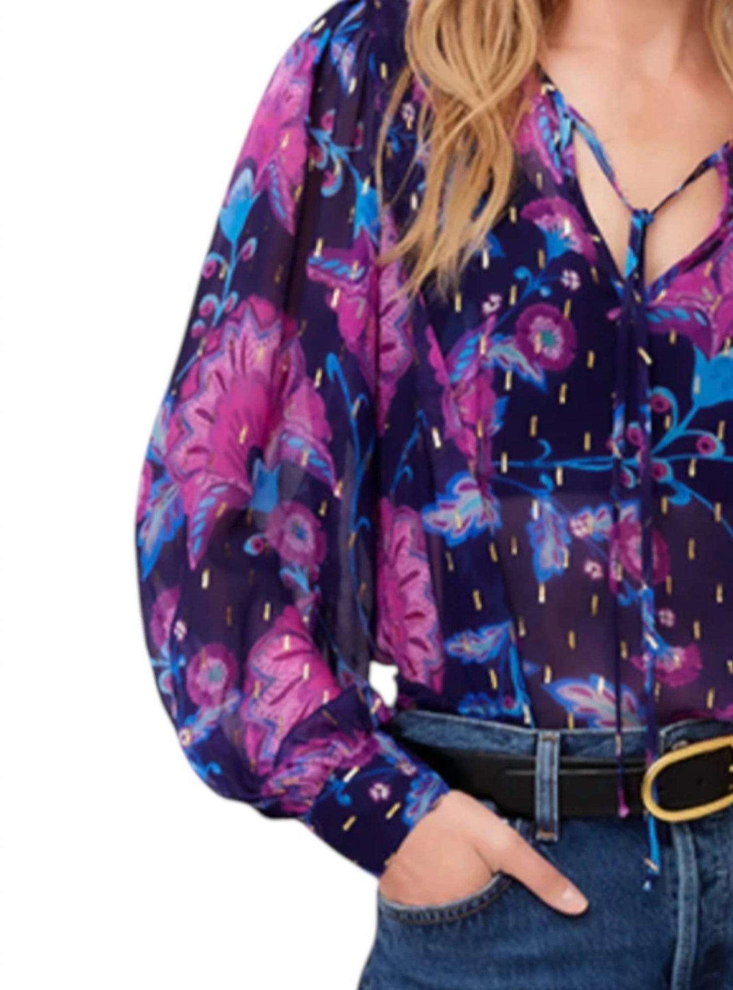 Fifteen Twenty - Pleated Tie Top