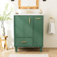 Bathroom Vanity With Sink, Deep Drawer, Door Shelf, 2 Tier Basket