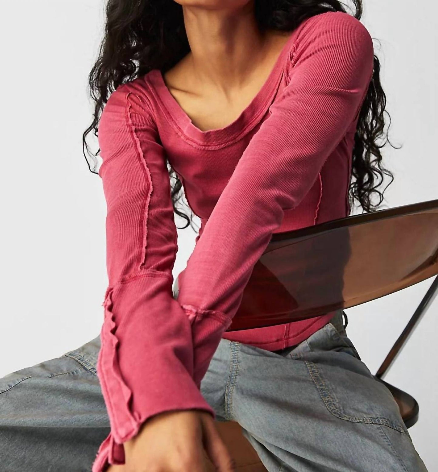 Free People - Stuck On You Cuff Tee