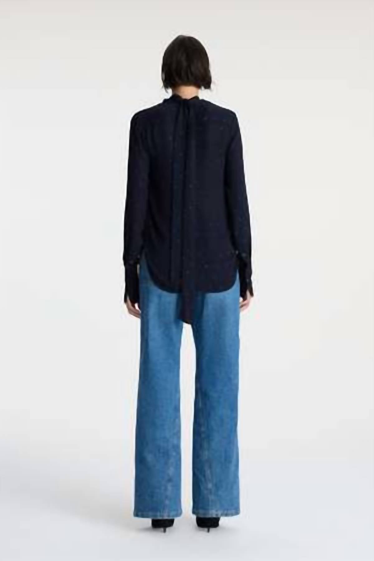 A.L.C. - Luna Embellished Silk Top