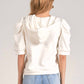 Elan - French Terry Puff Sleeve Hoodie