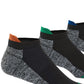 Burlington Men's 3 Pack Active Tab No Show Socks Gray Size 10-13